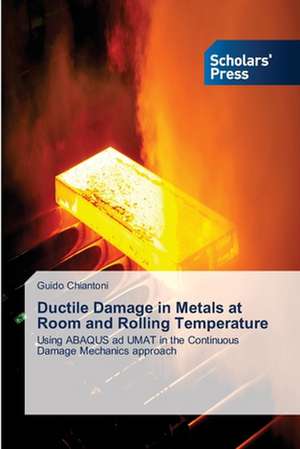 Ductile Damage in Metals at Room and Rolling Temperature de Guido Chiantoni