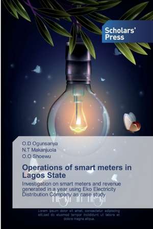 Operations of smart meters in Lagos State de O. D Ogunsanya