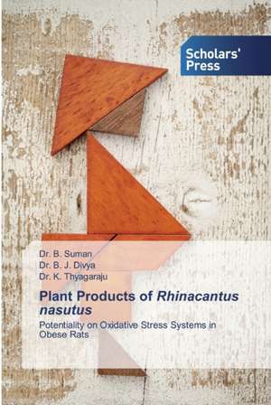 Plant Products of Rhinacantus nasutus de B. Suman