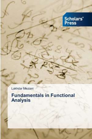 Fundamentals in Functional Analysis de Lakhdar Meziani