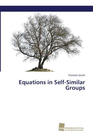 Equations in Self-Similar Groups de Thorsten Groth