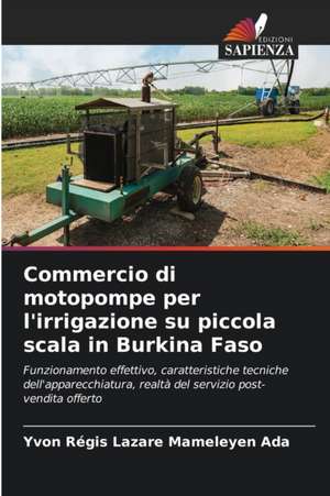 Commercio di motopompe per l'irrigazione su piccola scala in Burkina Faso de Yvon Régis Lazare Mameleyen Ada