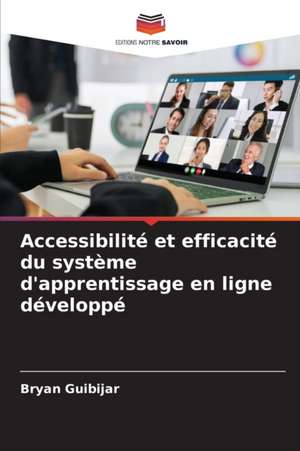 Accessibilité et efficacité du système d'apprentissage en ligne développé de Bryan Guibijar