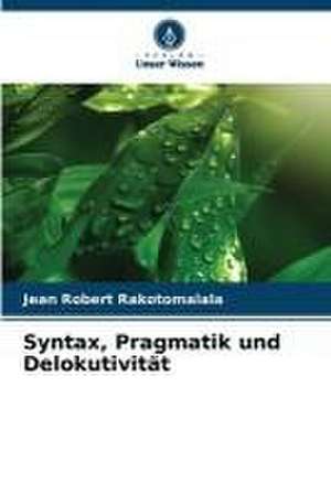 Syntax, Pragmatik und Delokutivität de Jean Robert Rakotomalala