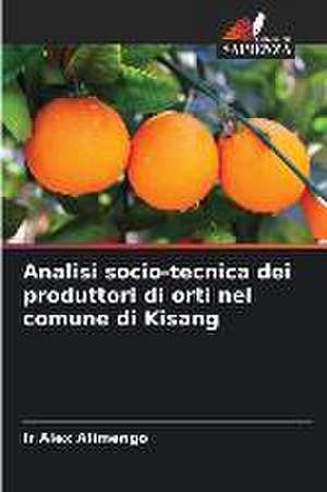 Analisi socio-tecnica dei produttori di orti nel comune di Kisang de Ir Alex Alimengo