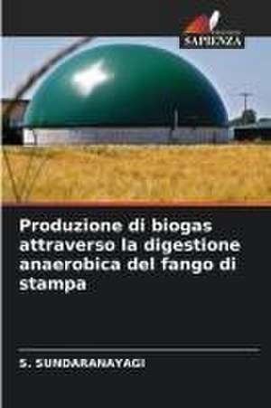 Produzione di biogas attraverso la digestione anaerobica del fango di stampa de S. Sundaranayagi