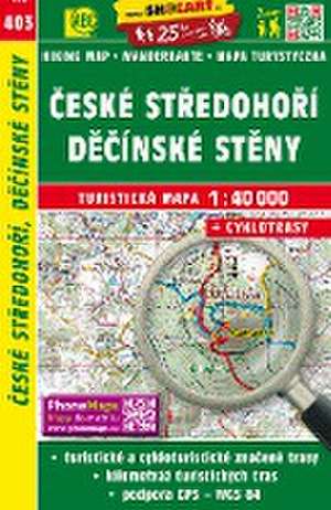 Wanderkarte Tschechien Ceske stredohori, Decisnke steny 1 : 40 000