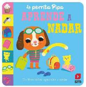 La perrita Pipa aprende a nadar