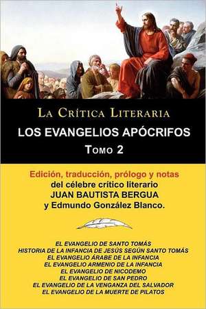 Los Evangelios Apocrifos Tomo 2, Coleccion La Critica Literaria Por El Celebre Critico Literario Juan Bautista Bergua, Ediciones Ibericas: Texto Original y Transcripcion Moderna Con Prologo y Notas, Coleccion La Critica Literaria Por El Celebre Critico L de Juan Bautista Bergua