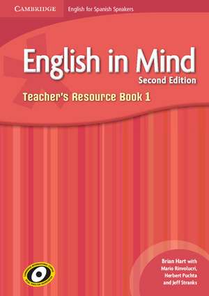 English in Mind for Spanish Speakers Level 1 Teacher's Resource Book with Class Audio CDs (3) de Brian Hart