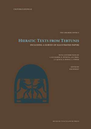 Hieratic Texts from Tebtunis de Kim Ryholt