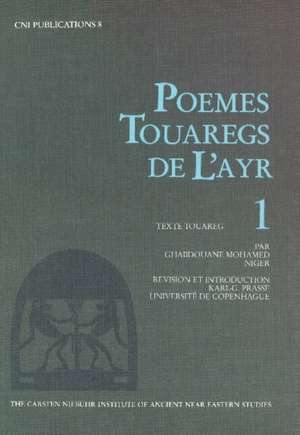 Poems Touaregs de l'Ayr de Karl G. Prasse