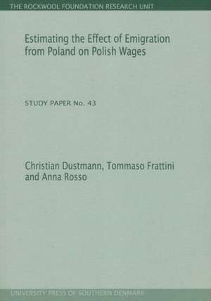 Estimating the Effect of Emigration from Poland on Polish Wages de Christian Dustmann