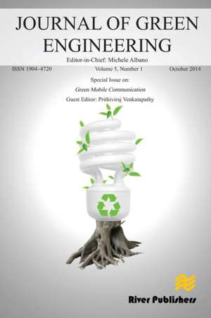 Journal of Green Engineering Volume 5, No. 1; Special Issue