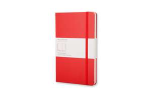 Moleskine Large Plain Hardcover Notebook Scarlet Red de Moleskine