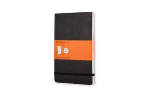 Moleskine Soft Cover Pocket Ruled Reporter Notebook: Black de Moleskine