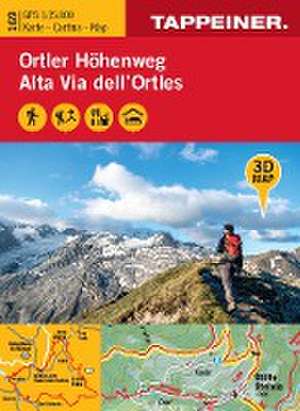 3D-Wanderkarte Ortler-Höhenweg 1:25 000 de Athesia Tappeiner Verlag