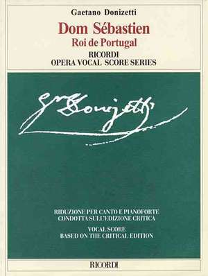 Dom Sebastien: Vocal Score de Gaetano Donizetti