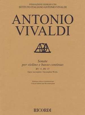 Sonate Violin and Basso Continuo Rv11, Rv37 de Antonio Vivaldi