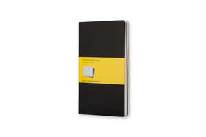 Moleskine Squared Cahier L - Black Cover (3 Set) de Moleskine