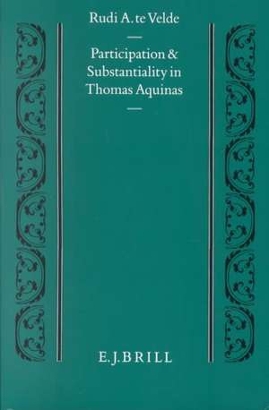 Participation and Substantiality in Thomas Aquinas de Velde