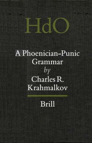 A Phoenician-Punic Grammar de Charles R. Krahmalkov