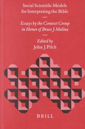 Social Scientific Models for Interpreting the Bible: Essays by the Context Group in Honor of Bruce J. Malina de John Pilch