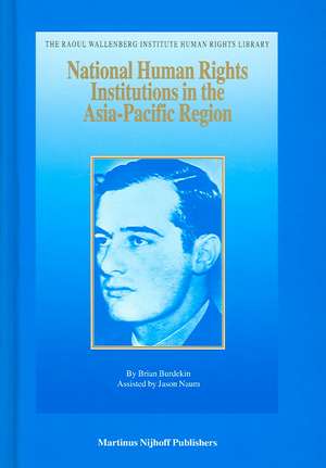 National Human Rights Institutions in the Asia-Pacific Region de Brian Burdekin