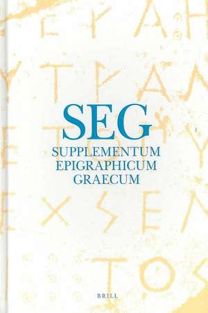 Supplementum Epigraphicum Graecum, Volume XXIX (1979) de H. W. Pleket