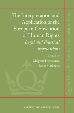 The Interpretation and Application of the European Convention of Human Rights: Legal and Practical Implications de Malgosia Fitzmaurice