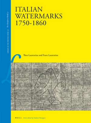 Italian Watermarks 1750-1860 de Frans Laurentius