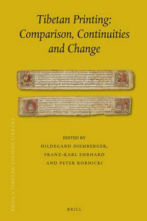 Tibetan Printing: Comparison, Continuities, and Change de Hildegard Diemberger