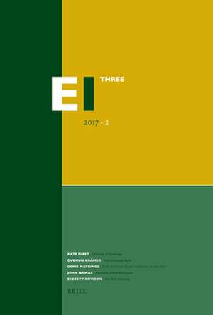 Encyclopaedia of Islam - Three 2017-2 de Kate Fleet