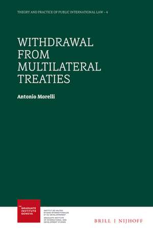 Withdrawal from Multilateral Treaties de Antonio Morelli