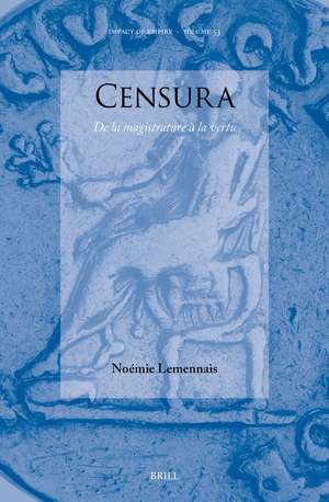 Censura: De la magistrature à la vertu de Noemi Lemennais
