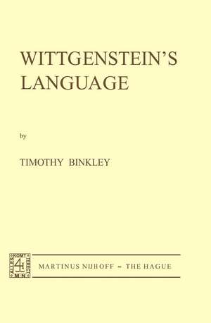 Wittgenstein’s Language de T. Binkley