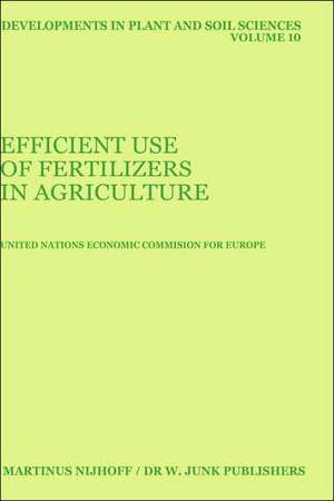 Efficient Use of Fertilizers in Agriculture de UN Economic Commission for Europe