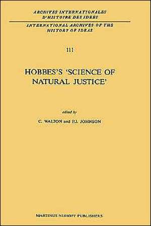 Hobbes’s ‘Science of Natural Justice’ de C. Walton