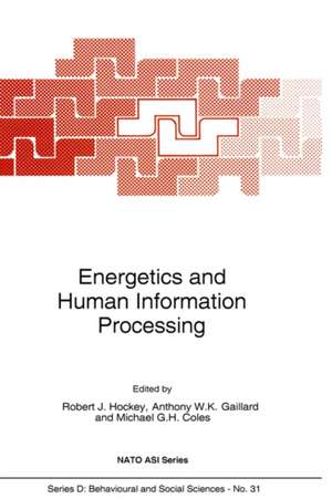 Energetics and Human Information Processing de G.M. Hockey