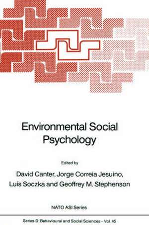 Environmental Social Psychology de David Canter