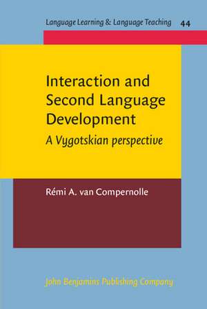 Interaction and Second Language Development: A Vygotskian Perspective de Remi a. Van Compernolle