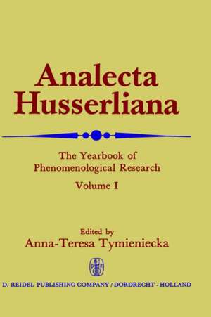 Analecta Husserliana de Anna-Teresa Tymieniecka