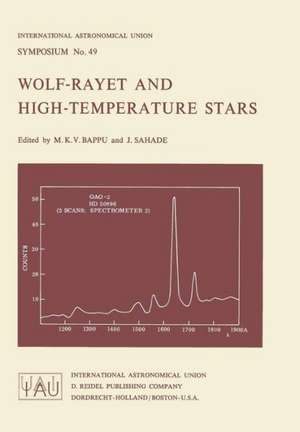 Wolf-Rayet and High-Temperature Stars de M.K.V. Bappu