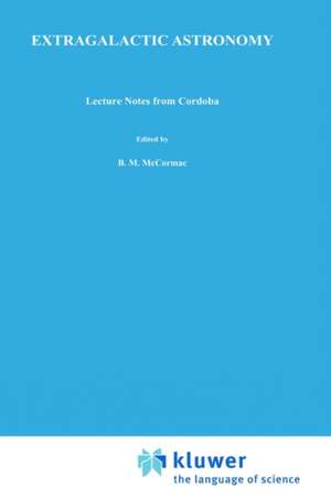 Extragalactic Astronomy: Lecture notes from Córdoba de J.L. Sérsic