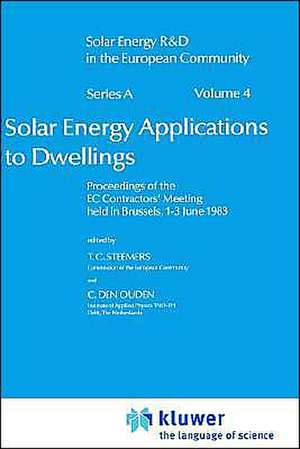 Solar Energy Applications to Dwellings de T.C. Steemers