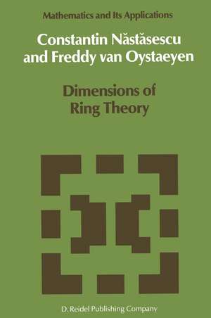 Dimensions of Ring Theory de C. Nastasescu