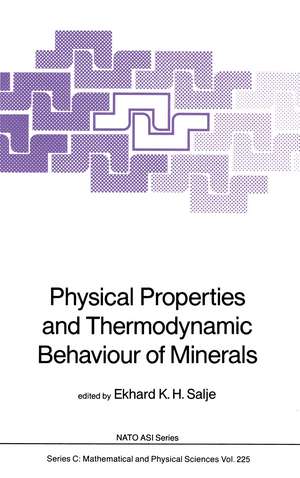 Physical Properties and Thermodynamic Behaviour of Minerals de Ekhard K.H. Salje