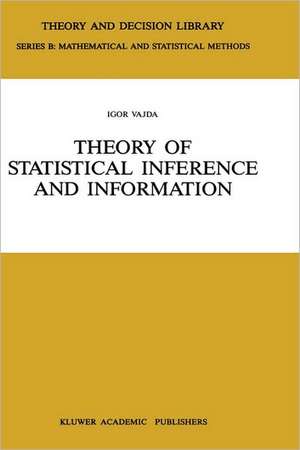 Theory of Statistical Inference and Information de Igor Vajda