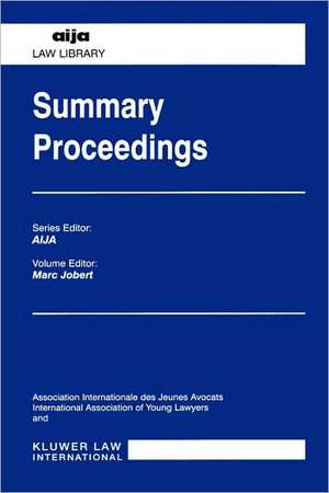 Summary Proceedings de Marc Jobert