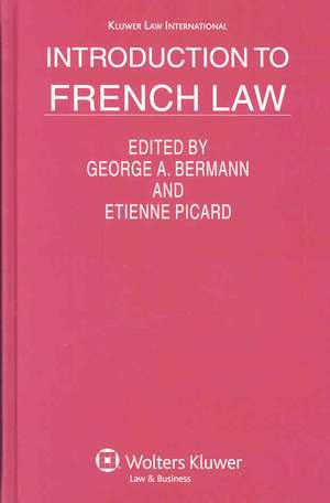 Introduction to French Law de George A. Bermann